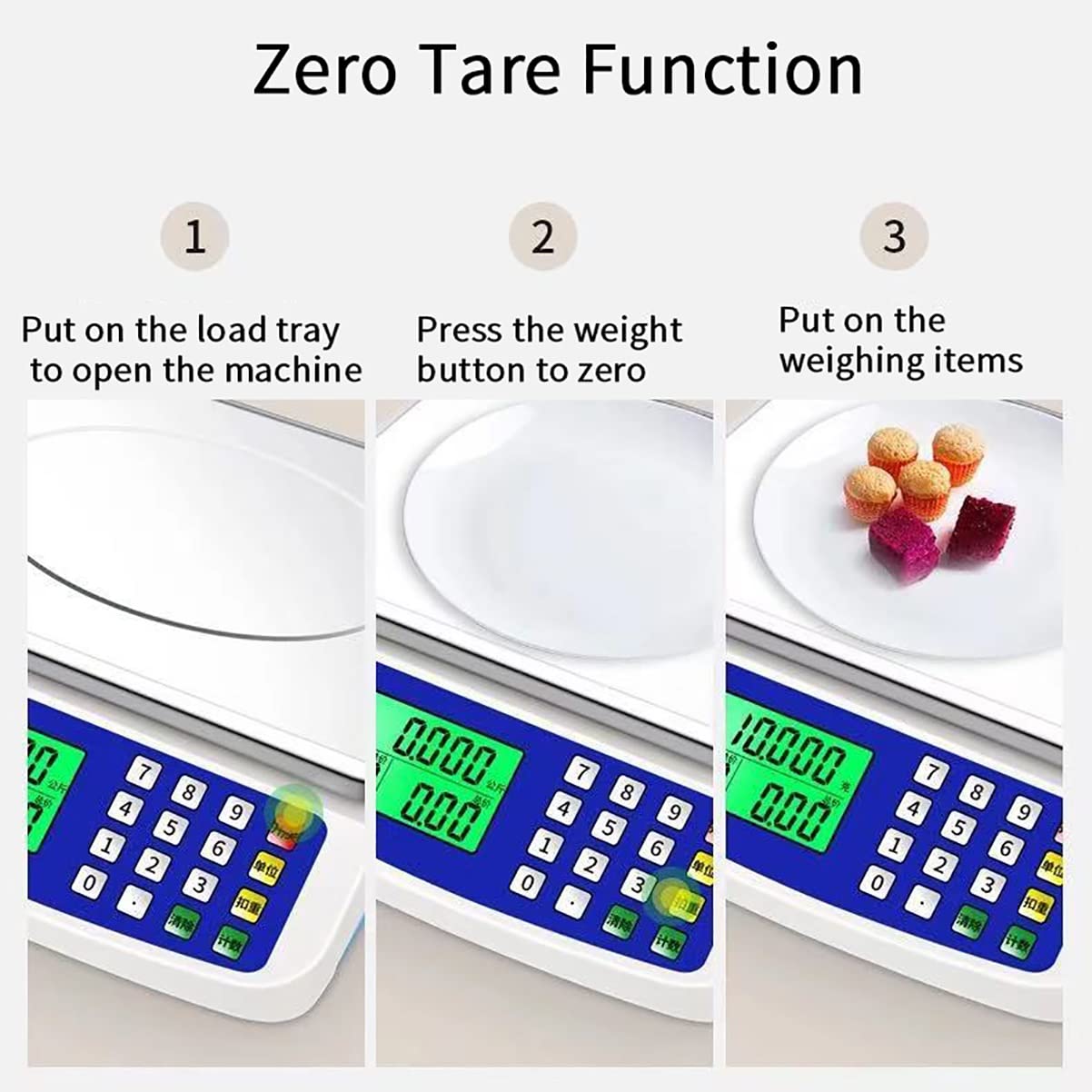 Balance de Cuisine numérique 30 kg avec écran LCD et Fonction Tare 1 g pour la Cuisson de précision des ingrédients Alimentaires à Domicile(Batterie