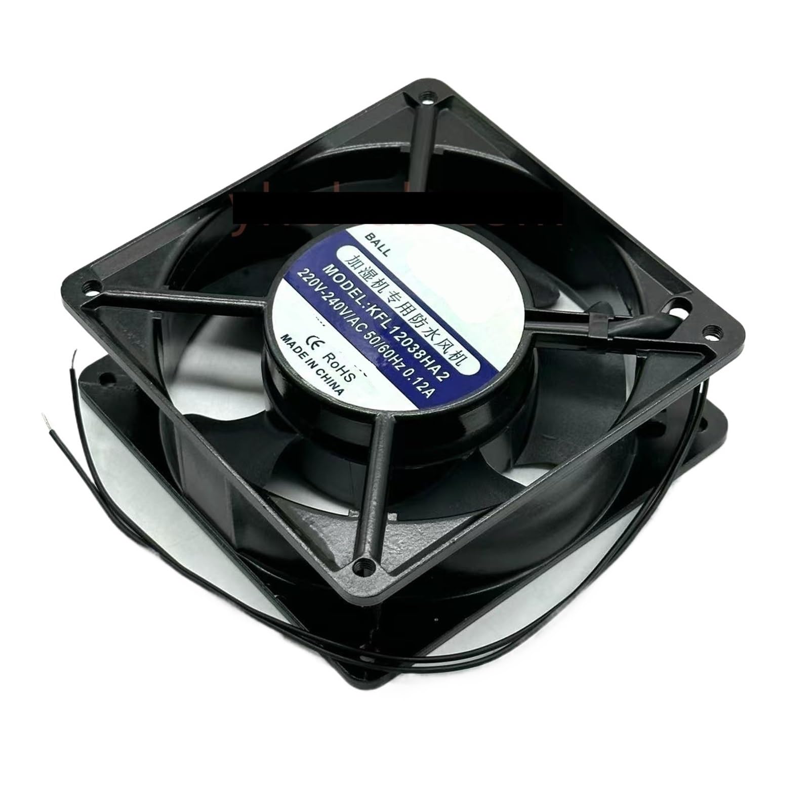 KFL12038HA2 wentylator chłodzący do serwera AC 220V 0,12A 120x120x38 2-przewodowy