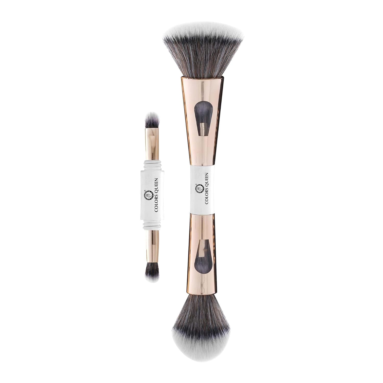 Colors Queen 4 in 1 Multifunctional Makeup Brush Set with Foundation Brush, Powder Brush, Eyeshadow Blending Brush & Flat Brush | Feathery Soft Bristles Makeup Brushes for Women Colors Queen 4 in 1 Multifunctional Makeup Brush Set with Foundation Brush, Powder Brush, Eyeshadow Blending Brush & Flat Brush | Feathery Soft Bristles Makeup Brushes for Women