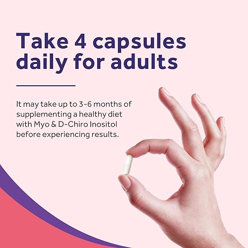 Miniatura 6 de Doctor's Recipes Suplemento de inositol para mujeres, cápsulas de mio-inositol y D-Chiro inositol de 2050 mg por porción, mezcla ideal 40:1, 120