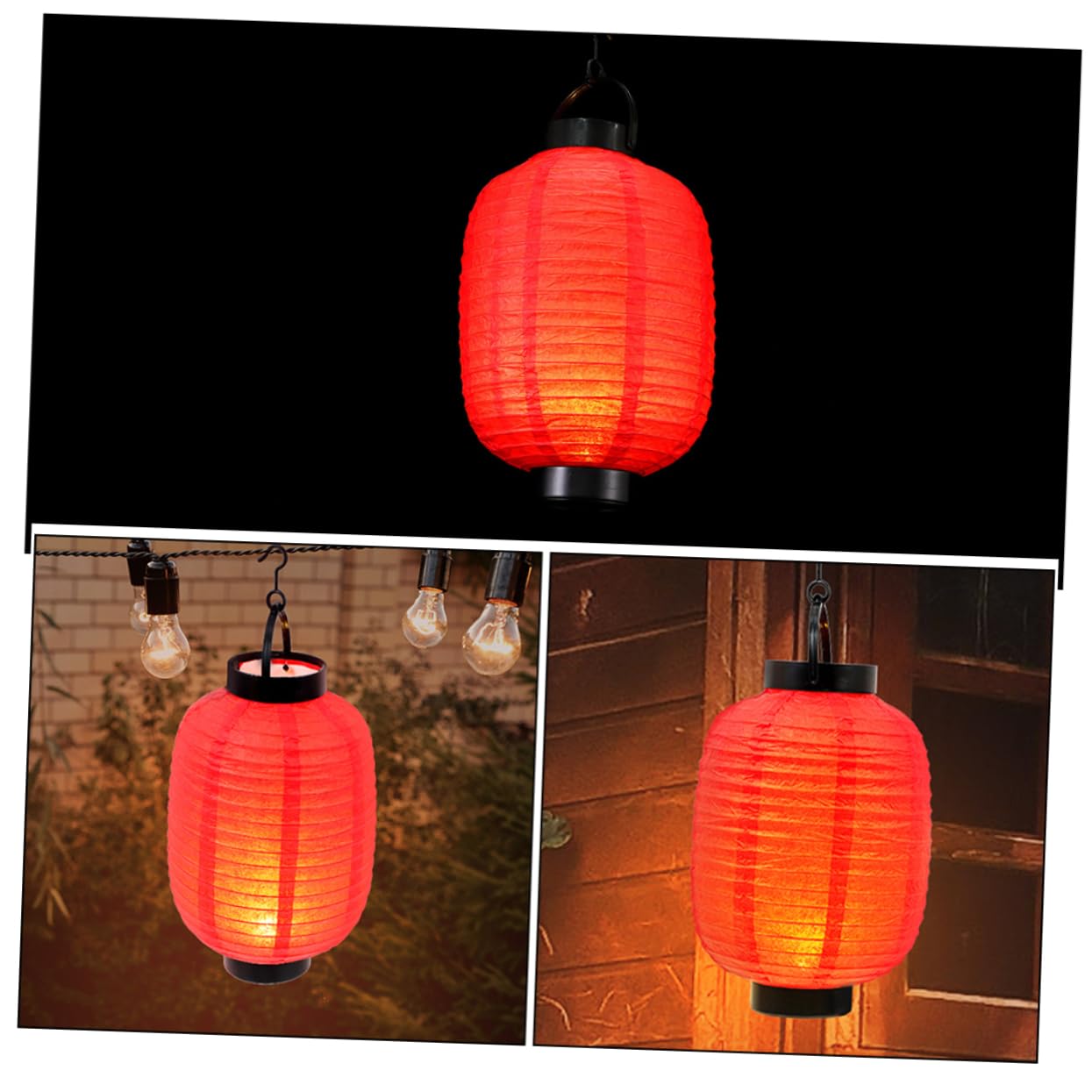 jojofuny 3 Set Di Lanterne Di Carta in Stile Giapponese Lanterne Decorative Sospese Con Luci Per La Casa 2 Pezzi * 3