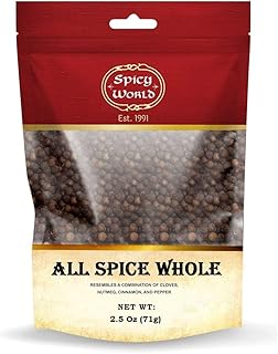 Spicy World Allspice Berries Whole 2.5oz (71g) - Vegan, All Spice