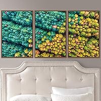 3 Piece Framed Canvas Wall Art Abstract Industrial Modern Art Multicolor Patterns Canvas Prints Home Artwork Decoration for Living Room,Bedroom - 16