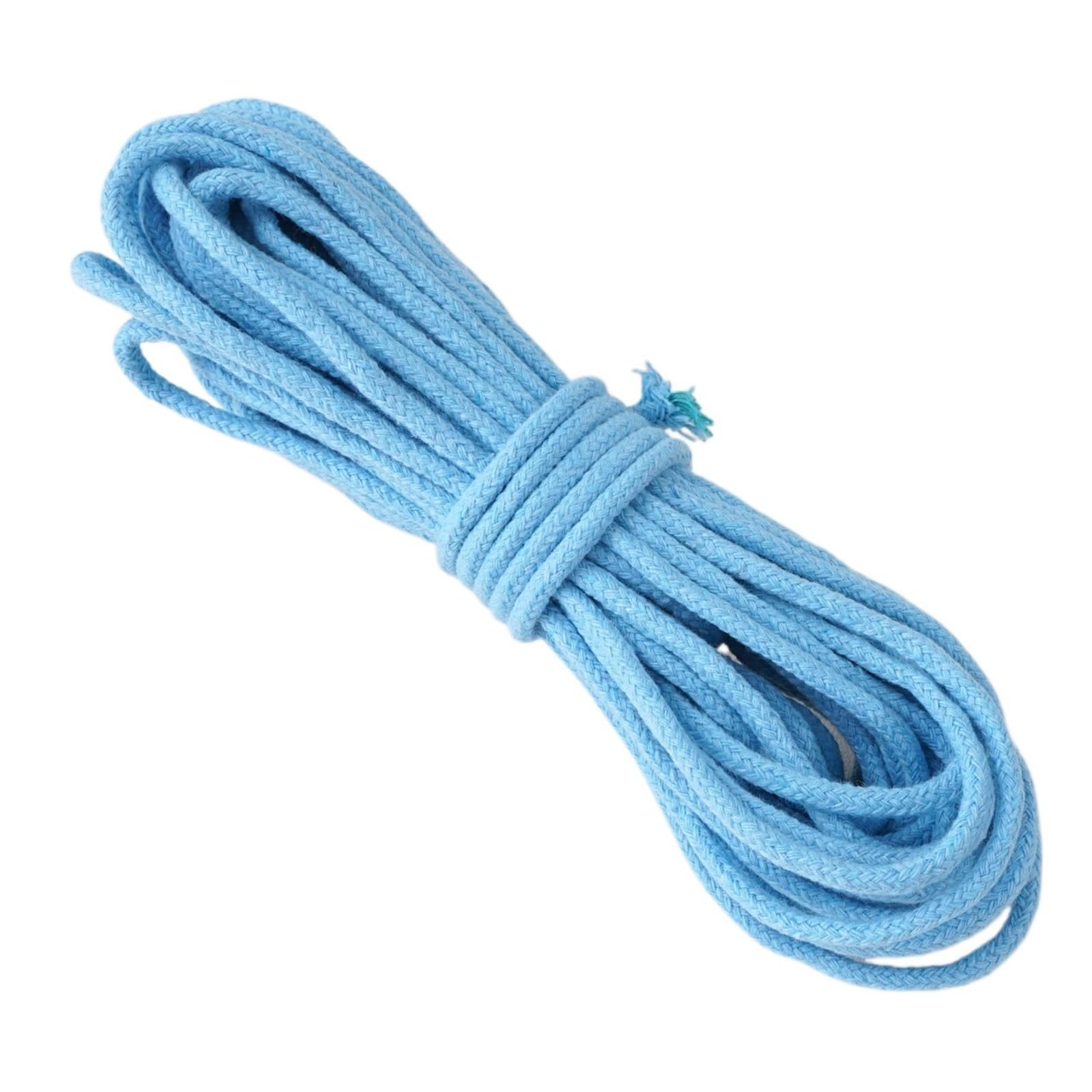 Cotton Macrame Cord 4mm 10m Core Spun Cotton Braided Rope Solid Color for DIY Tapestry Phone Bag Pendant Pet Leash Handcraft Decoration Accessories(Color37)
