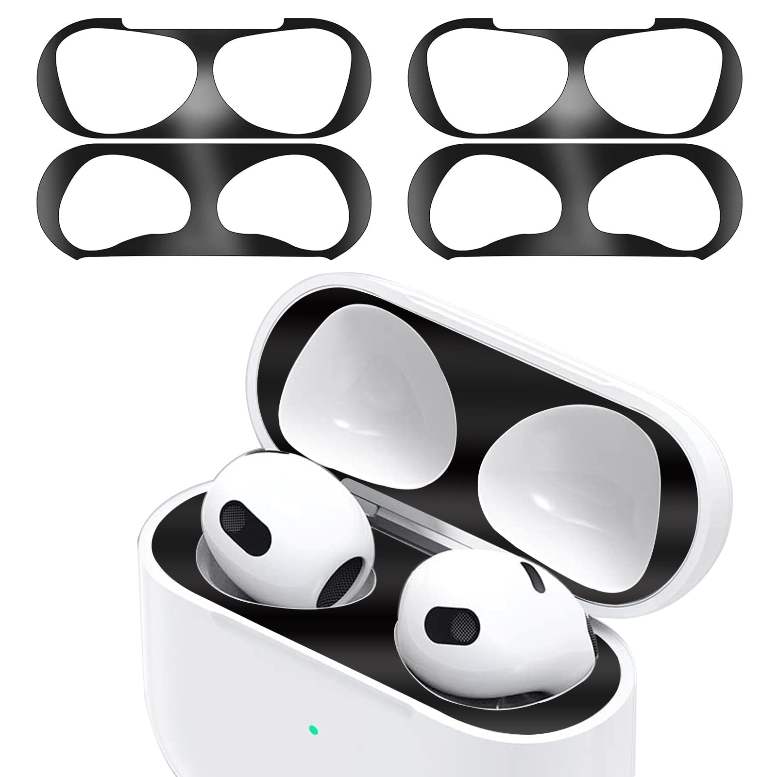 Amazon | OHMYGD 対応 AirPods 4 ダストガード airpods 4 シール 金属