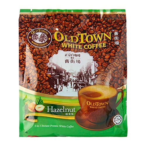 Old Town White Coffee Instant Premix White Coffee 3 in 1 Hazelnut Flavor (4 pack x 15 sachets)
