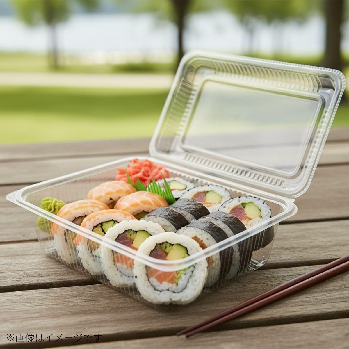 Amazon.co.jp: 北原産業 使い捨て容器 フードパック L 浅 100枚 透明