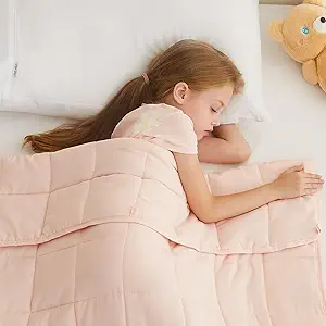 L'AGRATY Weighted Blanket - 36"x48" 3lbs Microfiber Material with Glass Beads Small Blanket for All-Season Summer Fall Winter Soft Thick