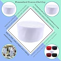 Vista 4 de Personalizado personalizado Chefs Sombrero de malla transpirable Top Skull Cap Baker Cocina Cocina Chef Cap