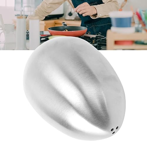 Miniatura 9 de Salt Pepper Shaker Bottle Egg Shaped Spice Jar Multipurpose Salt Pepper Dispenser 3 Holes Leakage Proof Stainless Steel Salt Pepper Dispenser for