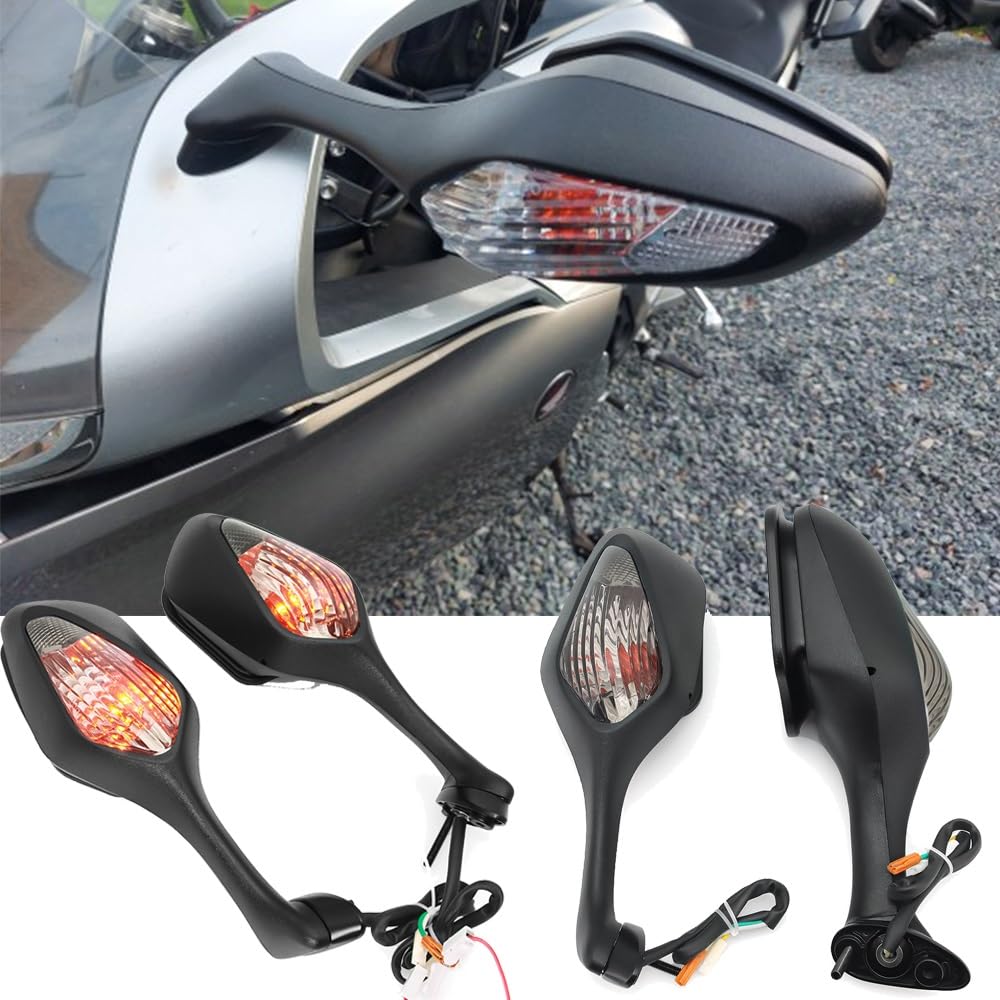 Moto Lusterko końcówkowe kierownicy Motocyklowa k Pasuje Do Honda CBR1000RR VFR1200 Lusterko Wsteczne Motocykla Kierunkowskaz Lusterka Boczne Składane