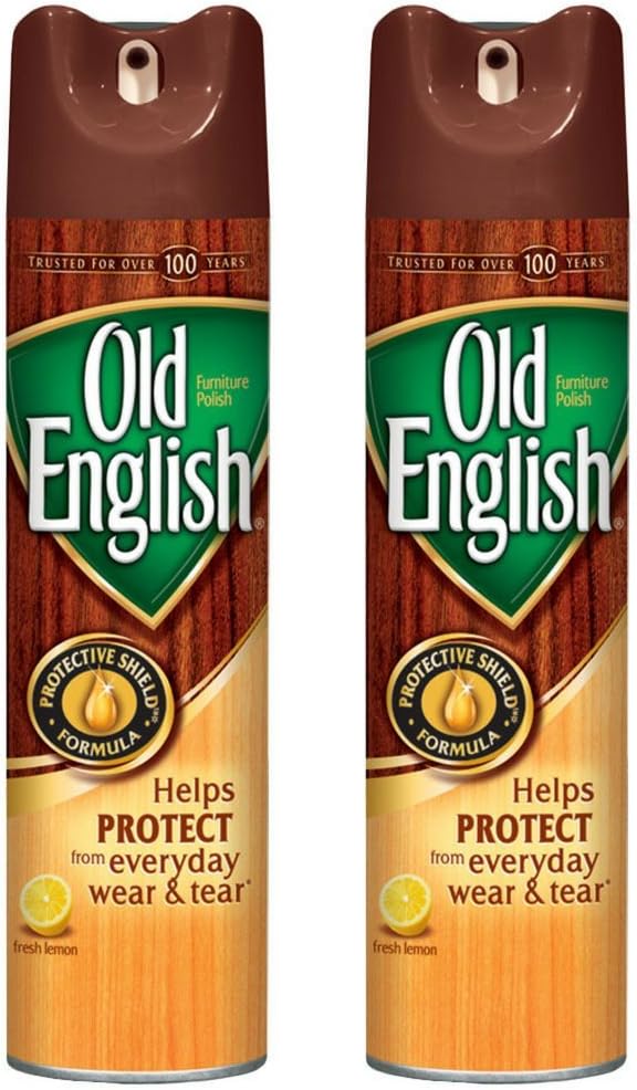 Aerosol Wood Protector & Cleaner, Fresh Lemon (Pack of 2)