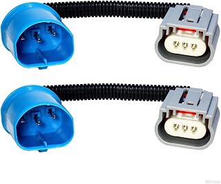 9004 9007 HB5 to H13 9008 Pigtail Wiring Harness Adapters - Compatible with 9007/H13 Headlight Conversion, Retrofit for 1994-2007 Ford F150, Dodge Ram 1500/2500/3500