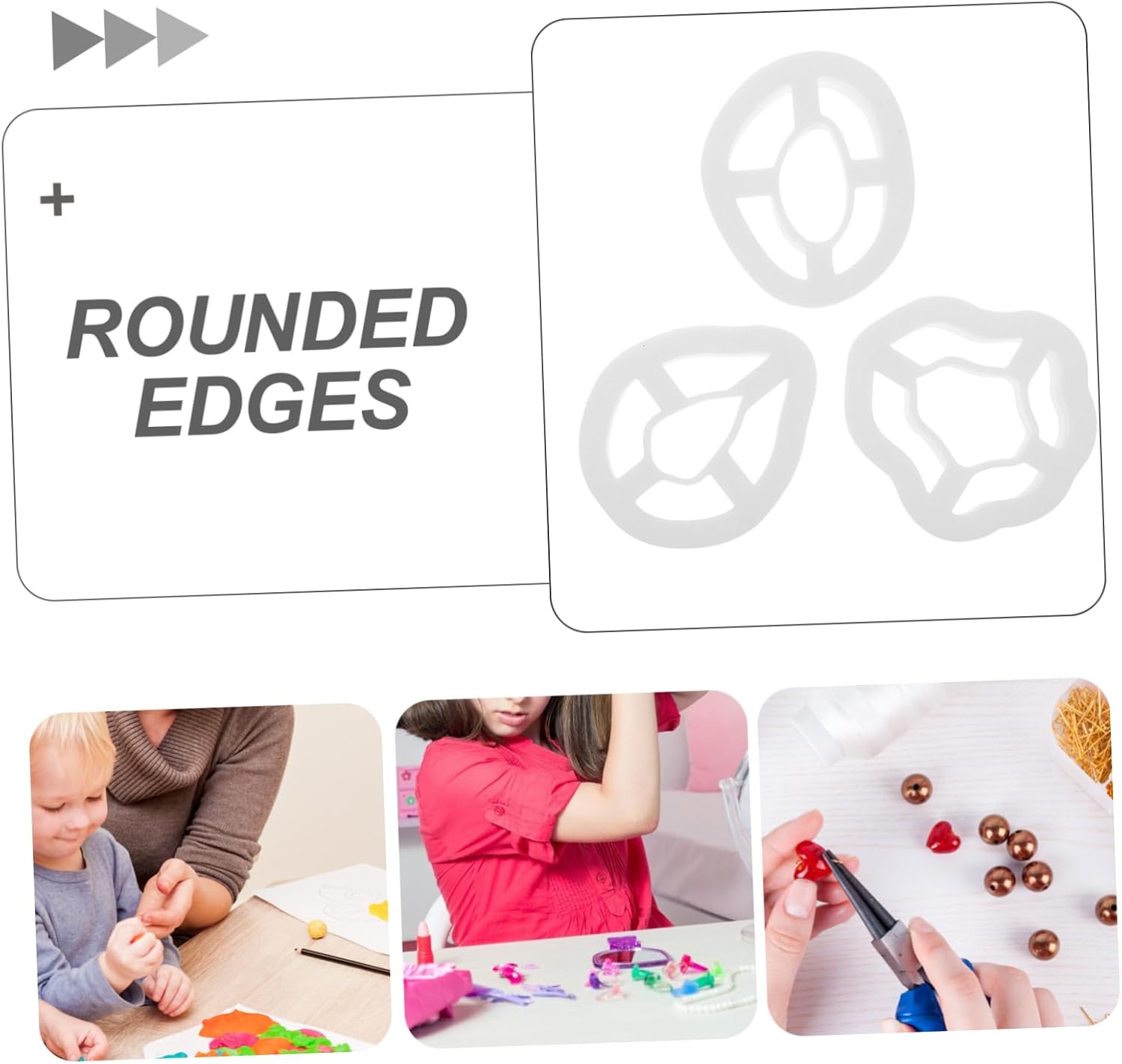 DOITOOL 12pcs Polymer Clay Earring Cutter Unique Geometric Molds for Jewelry Making for Crafting Earrings and Decorations Lightweight and Safe Design