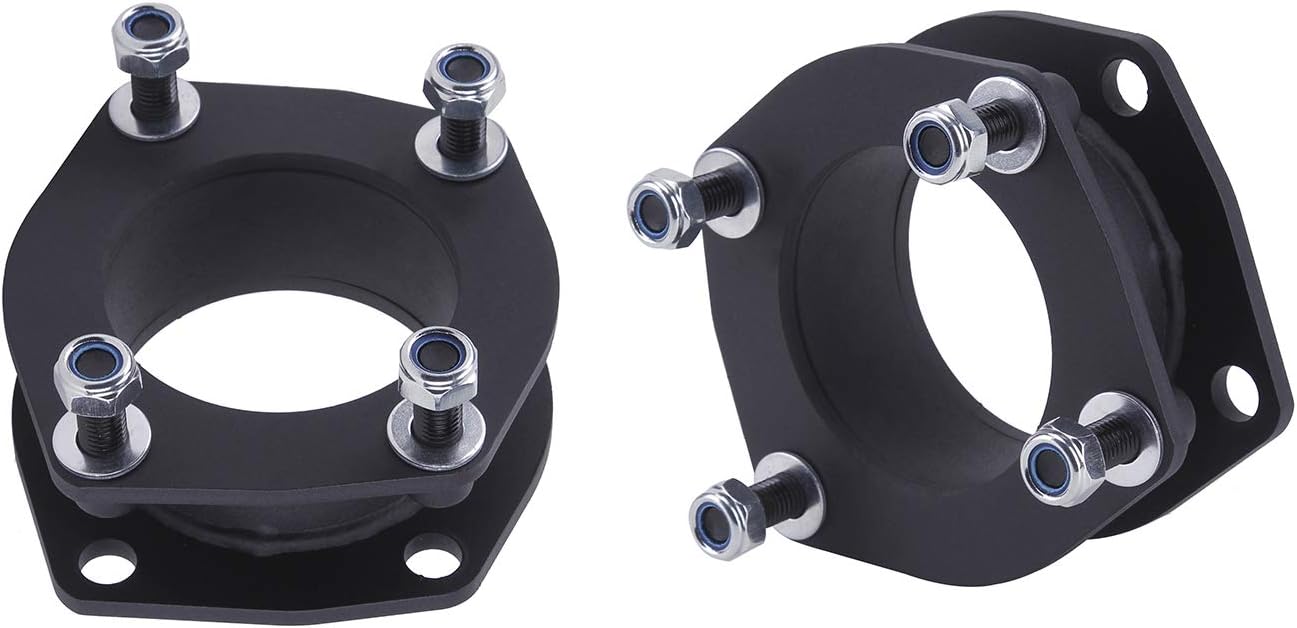 Steel Leveling Lift Kit Front 2'' and Rear 2'' Compatible for 2006-2010 Jeep Commander XK (2WD 4WD) 2005-2010 Jeep Grand Cherokee WK (2WD 4WD)