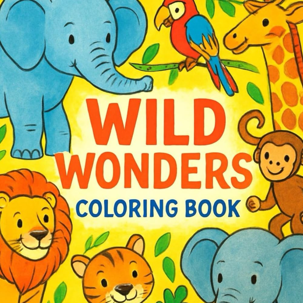 Zoo Animals Coloring Book: A Wild Wonders Adventure
