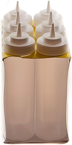 Miniatura 3 de Botellas de plástico para condimentos de 24 onzas [24 unidades] Botella de chorro para salsas, aderezos, artes y manualidades, salsa de tomate,