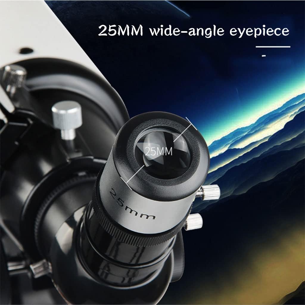 LSLYTQ Spacmirrors Telescope for Beginners Adults, Telescopes for Astronomy Beginners, 80mm Astronomy Refractor Telescope with Tripod, Portable Telescope Gift for