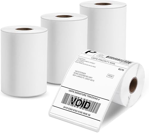 Repuesto Dymo 1744907 compatible con Munbyn, DYMO 4XL, Rollo y Zebra Etiquetas de impresora térmica de 4 x 6 pulgadas, rollo de etiquetas de envío