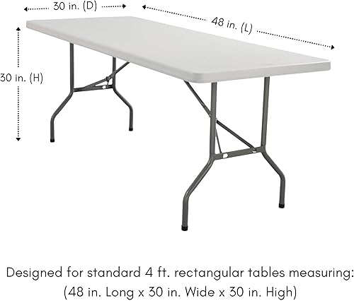 Miniatura 93 de YOUR CHAIR COVERS - Paquete de 2 manteles de mesa elásticos de elastano para mesas rectangulares de 6 pies, 72 pulgadas de largo x 30 pulgadas