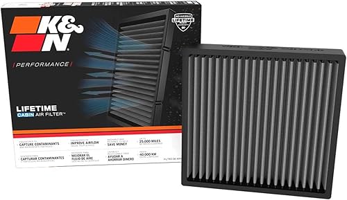 K&N Filtro de aire de cabina alto rendimiento, lavable, flujo de aire limpio a su cabina compatible con modelos Land Rover (ver descripción del