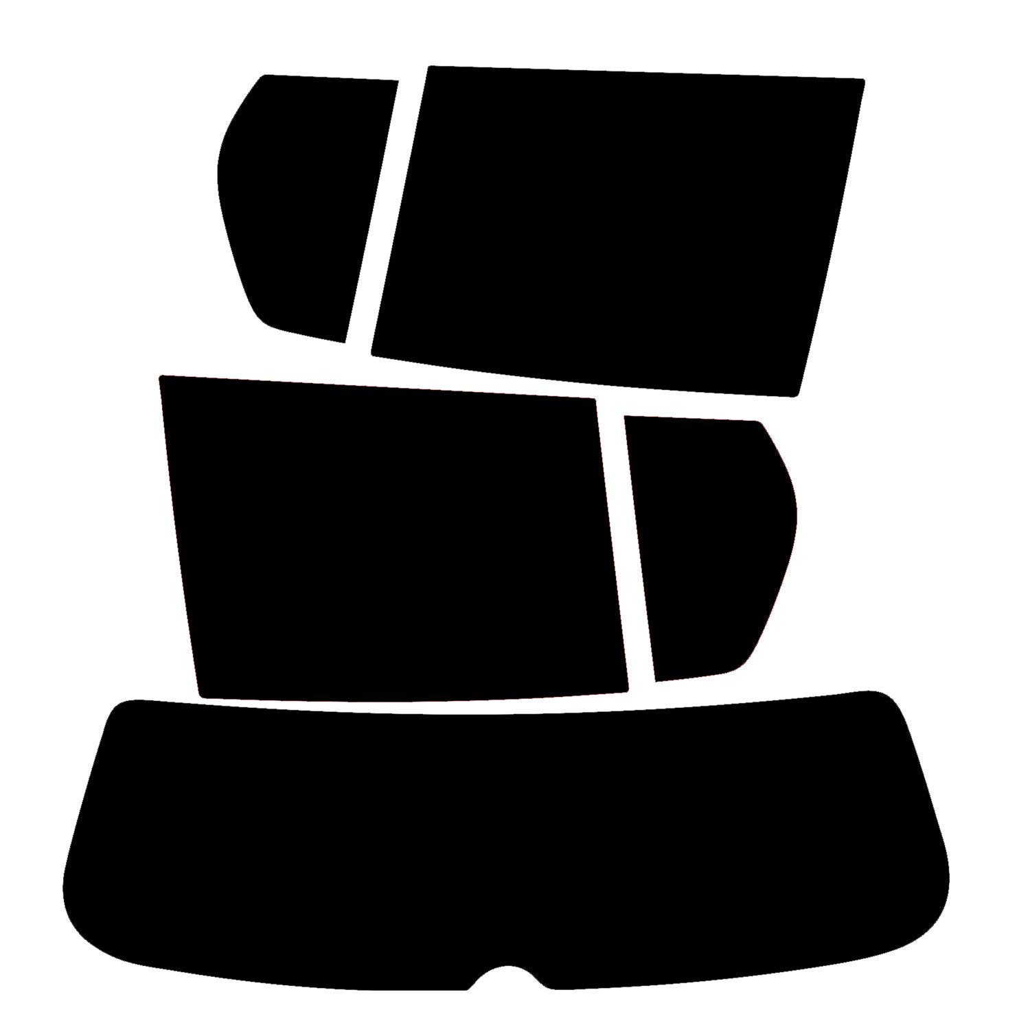 PSSC Pre Cut Rear Car Window Films for VW Golf VI 5 Door Hatchback 2008 to 2011 05% Very Dark Limo Tint