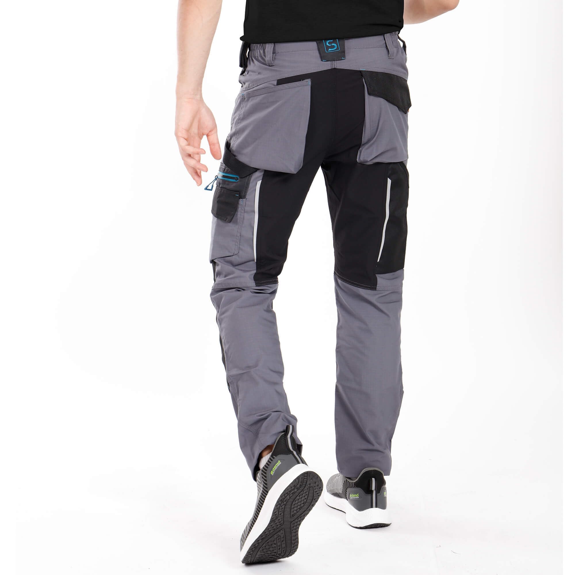Revolt Ripstop Pantaloni da Lavoro Uomo Elasticizzati - Pantaloni da Lavoro Uomo Stretch con Spandex
