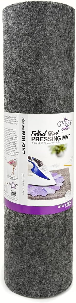Gypsy Quilter Wool Pressing Mat 21-5/8in Wide x 58-5/8in Long x 3/8in Thic