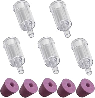 Almost Off Grid 5 x Handy Airlocks Silent and 5 x Bored Rubber Bungs for Homebrewing, Winemaking, Mead Making, Beer Making, Cider Making, Fermenting