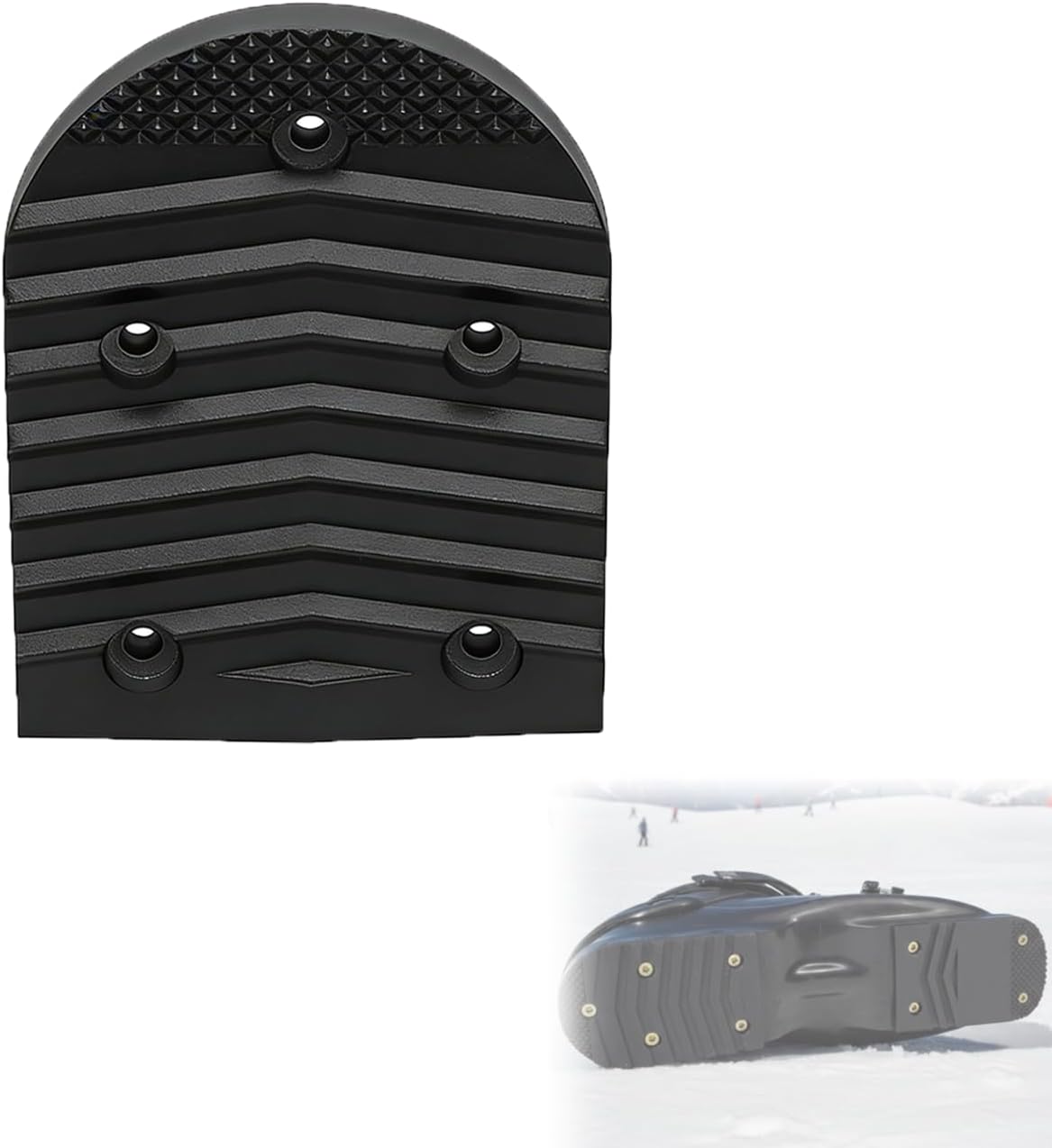 Ski Boot Heel Replacement Compatible with Salomon Symbio, Rear Sole Pad Wear Resistant Grip Heel Repair Part