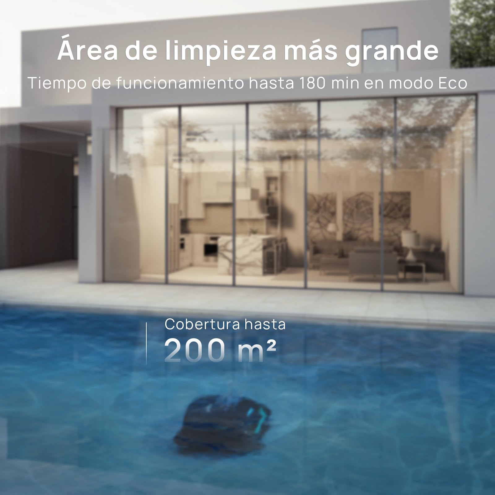 WYBOT (Modelo) Robot Piscina C2 Vision-A inalámbrico con cámara IA, filtración Ultrafina, Alta succión, Limpieza de Fondo/Paredes y línea de Agua, navegación Inteligente – Negro y Verde Intenso