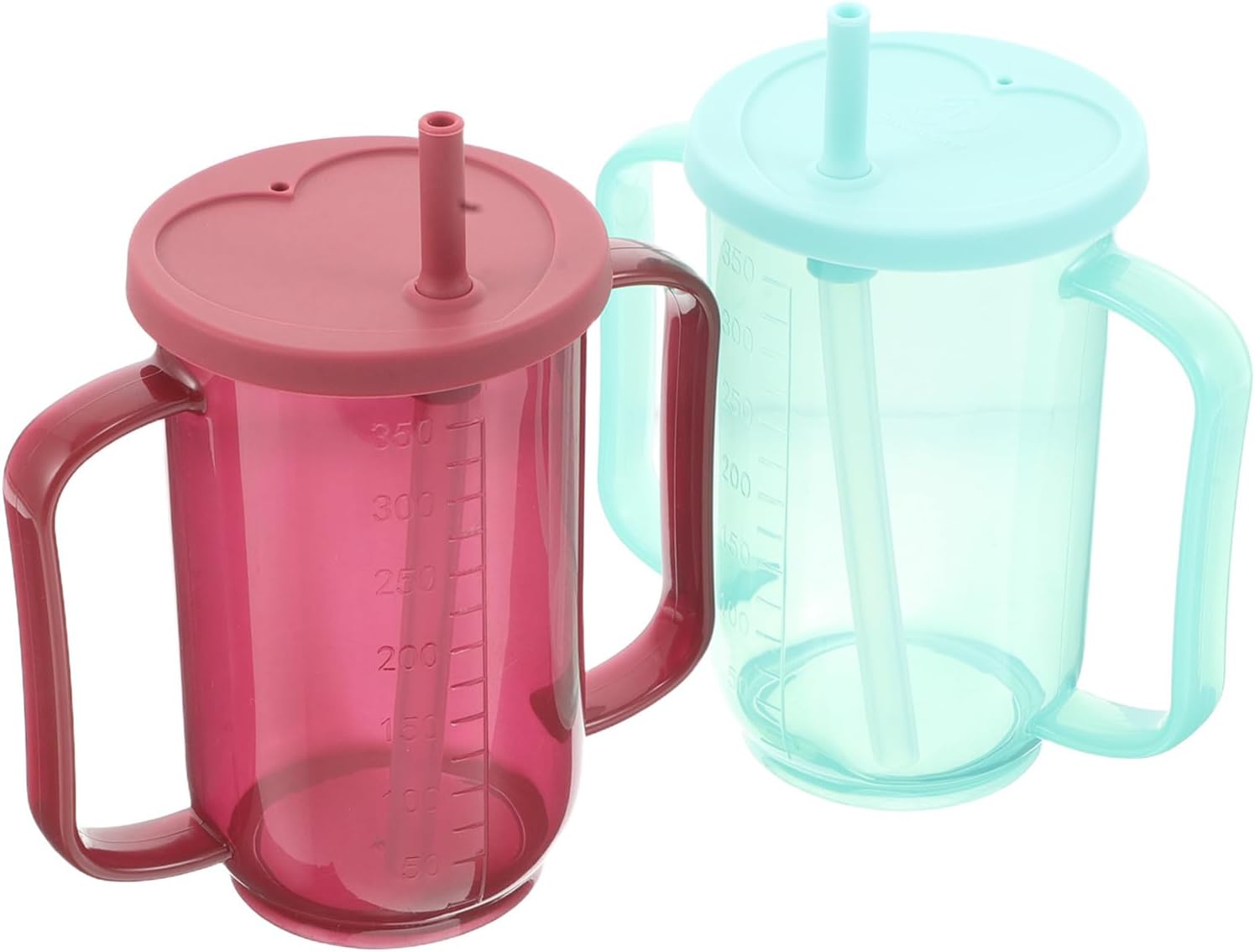 2pcs Elderly Nursing Cup Spill Proof Feeding Mug for Patients