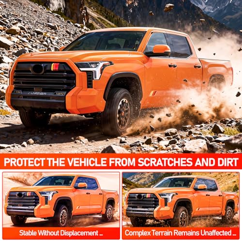 WRWJL Mud Flaps for Toyota Tundra 2022-2026,All-Weather Upgraded Front Rear Splash Guards Compatible with Tundra 2022 2023 2024 2025 2026,4PCS No Drilling Required(Not fits SR Models) by WRWJL - Used condition - Image 4