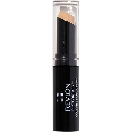 Revlon PhotoReady Concealer Stick, Creamy Medium Coverage Color Correcting Face Makeup, Light (002), 0.11 oz