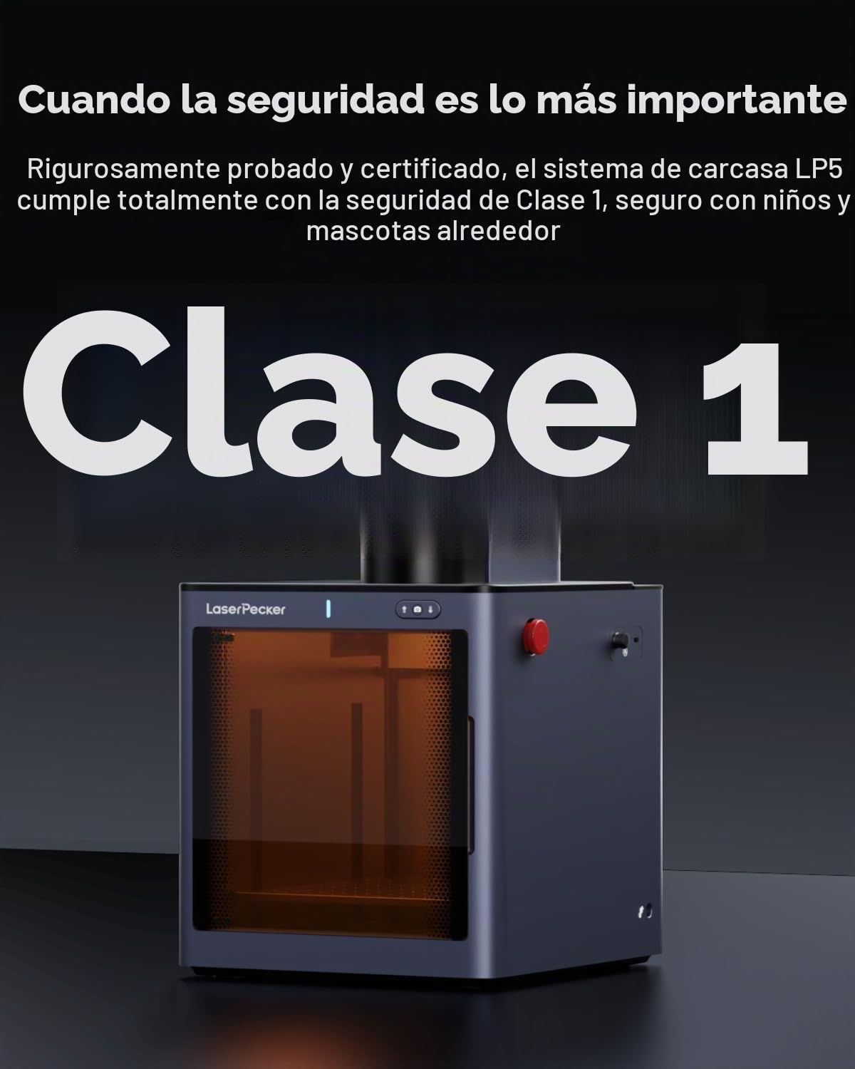 LaserPecker LP5 grabadora láser de fibra y diodo con cámara de 5MP