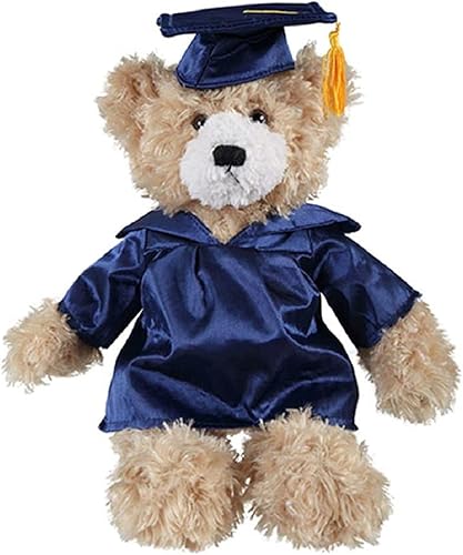 Miniatura 4 de Brandon - Oso de peluche beige de 12 pulgadas, regalo para el día de graduación, texto personalizado, nombre o logotipo de tu escuela en el vestido,