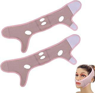 2pcs Beauty Face Sculpting Sleep Mask, V Line Lifting Mask Double Chin Reducer Face Chin Lift Mask V Line Shaping Face Masks Face Lifting Mask for Women