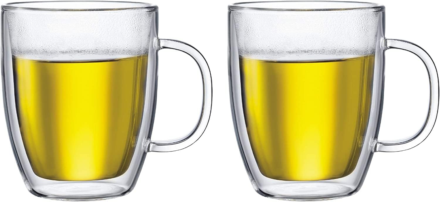 Bodum BISTRO Espresso Mugs Set (DoubleWalled, Dishwasher Safe, 0.3 L