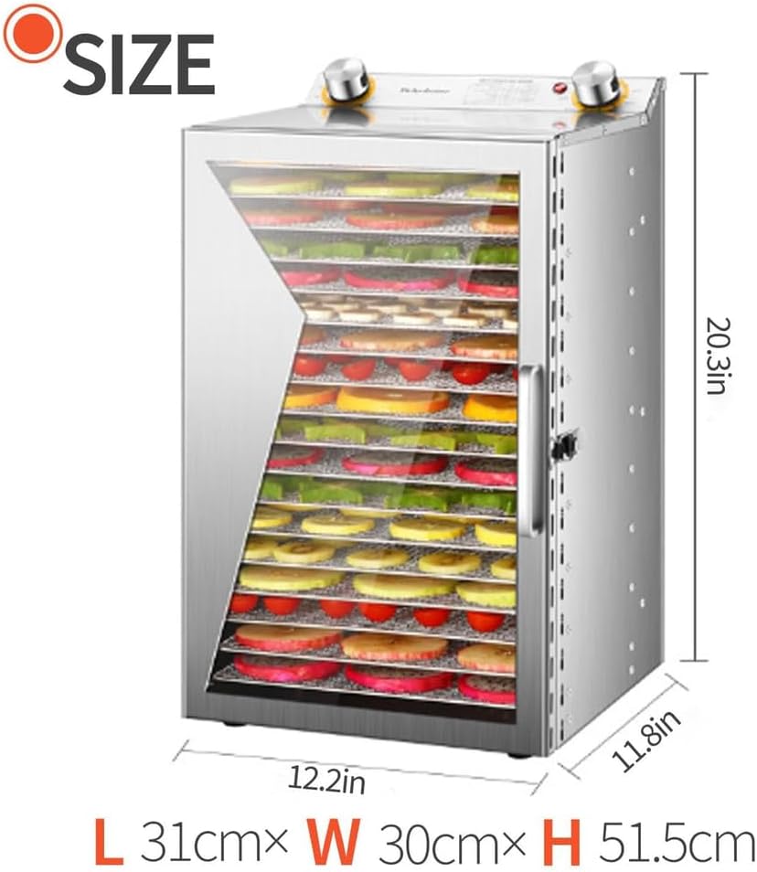 Freeze Dryer, 6/8/12 Layers Freeze Dried Machine, with 12H Timer, Stainless Steel Fruit Dryer,for Fruits, Vegetables, Meat, Seafood,8Layer