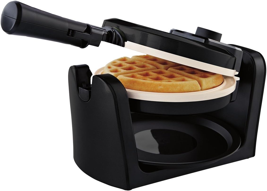 Oster CKSTWFBF10W-ECO Dura Ceramic Flip Waffle Maker, Black