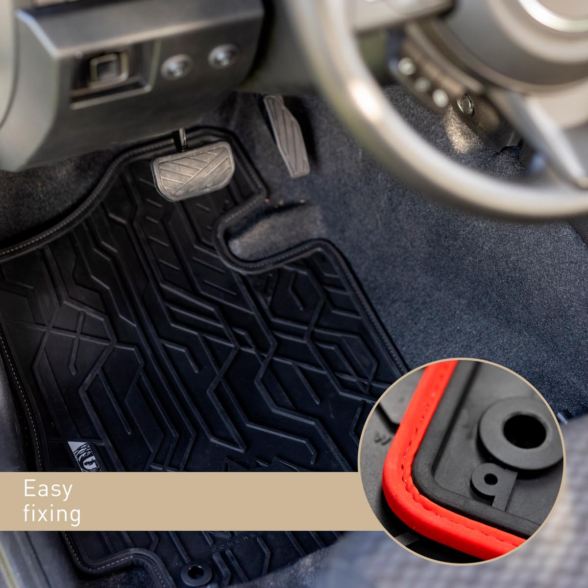 FROGUM 0694 Tappetini adatti per Opel Astra H SW Gomma