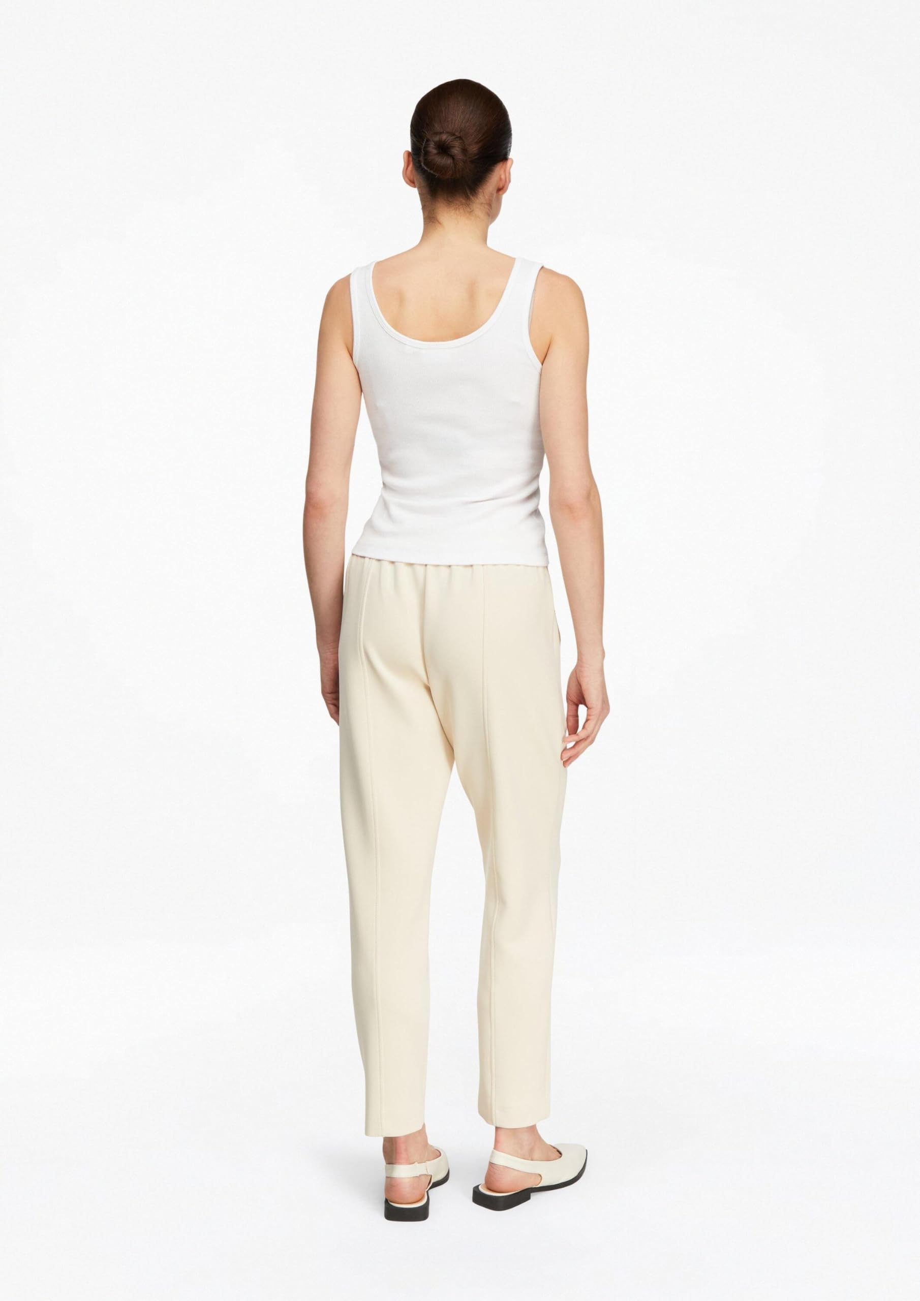 Comma Damen Hose Scuba-Jogpants mit Teilungsnähten