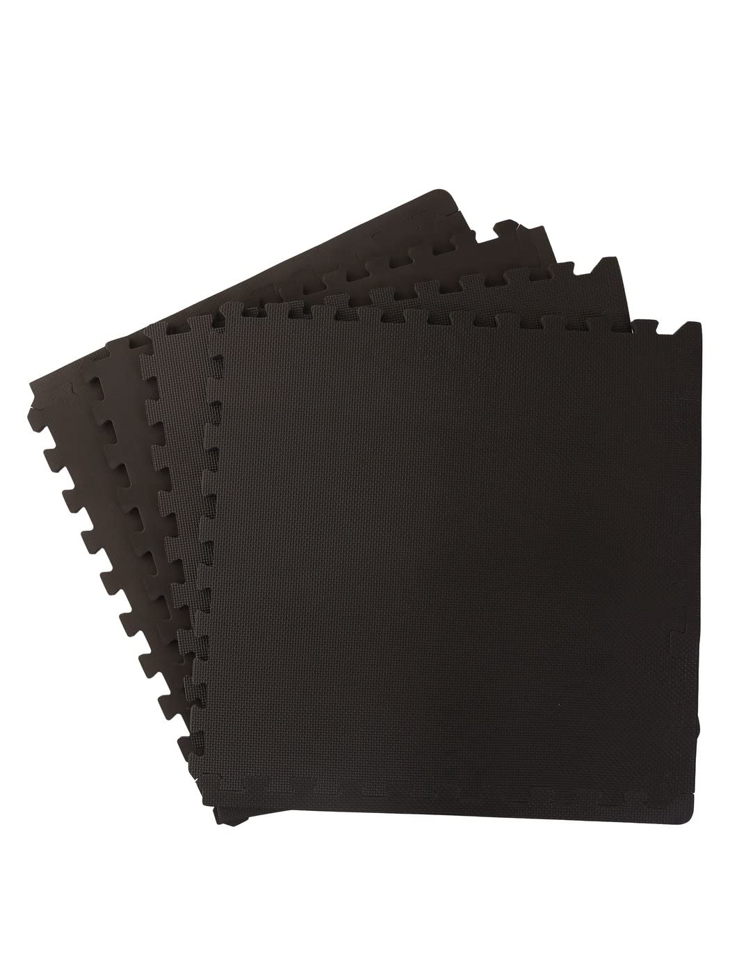 Tapis de pavage Tatami Modular Mat 62 x 62 cm paquet de 4 pièces noir