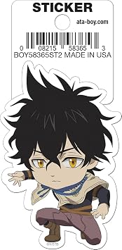 Ata-Boy Black Clover Yuno Chibi Die Cut 3 Inch Sticker