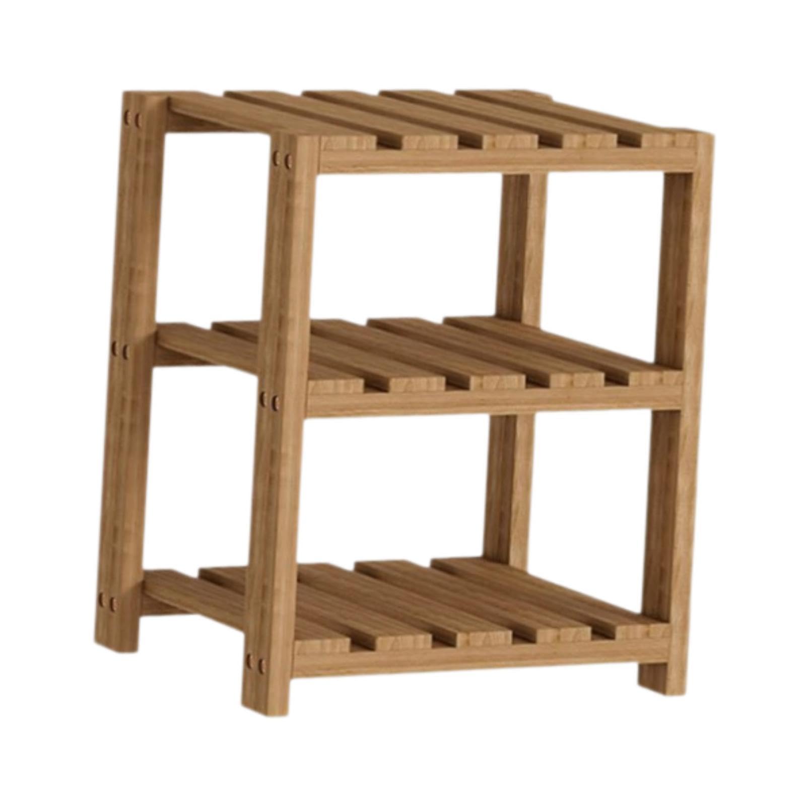 Wooden Router Shelf Modern 3 Tier Organizing for Living Room Office Speakers | Home & Garden | Household Supplies & Cleaning | Home Organization | Other Home Organization-image-40