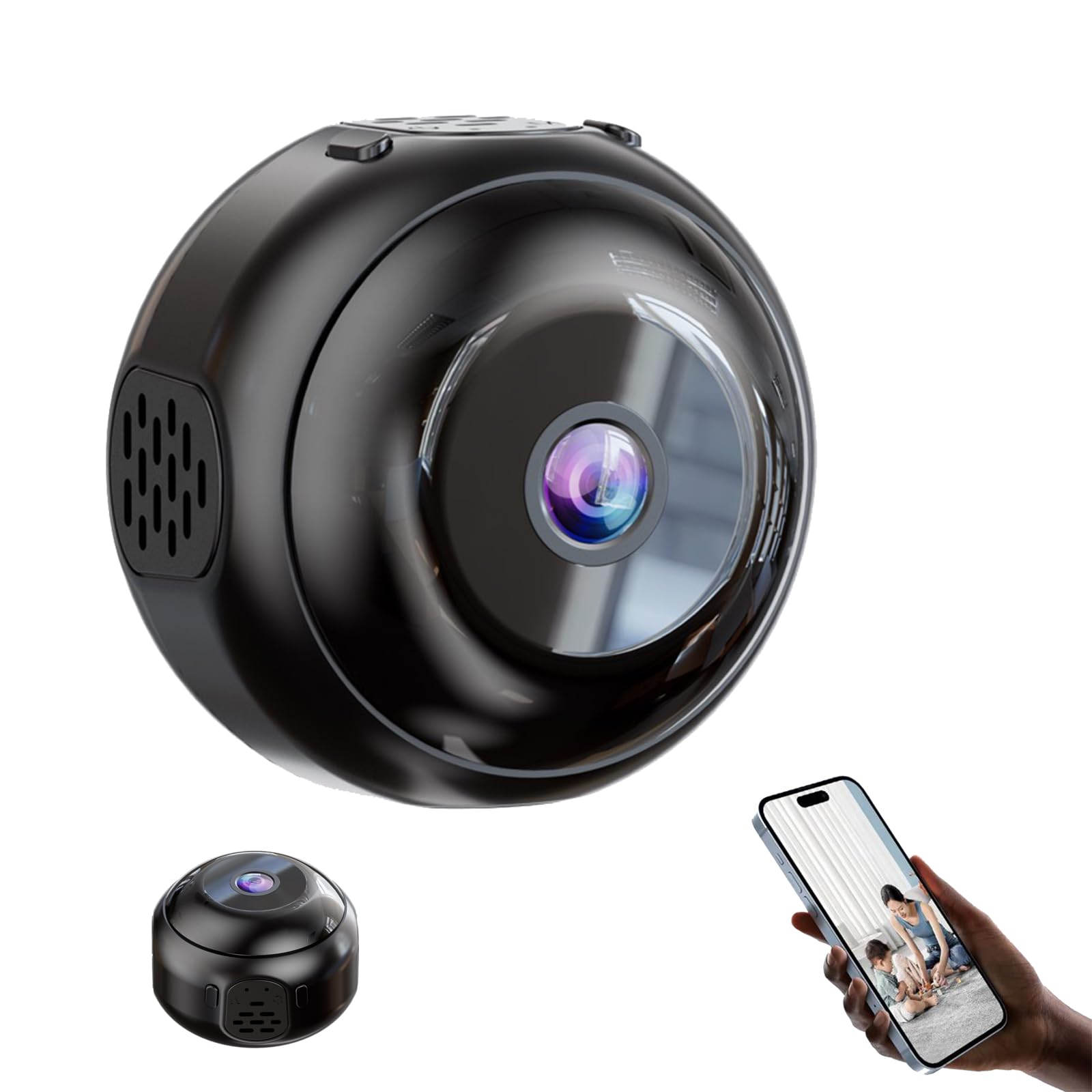 Hidden Camera HD Night Vision No Wifi or Electricity Required Security Mini Camera Wifi Camera Tiny and Installs