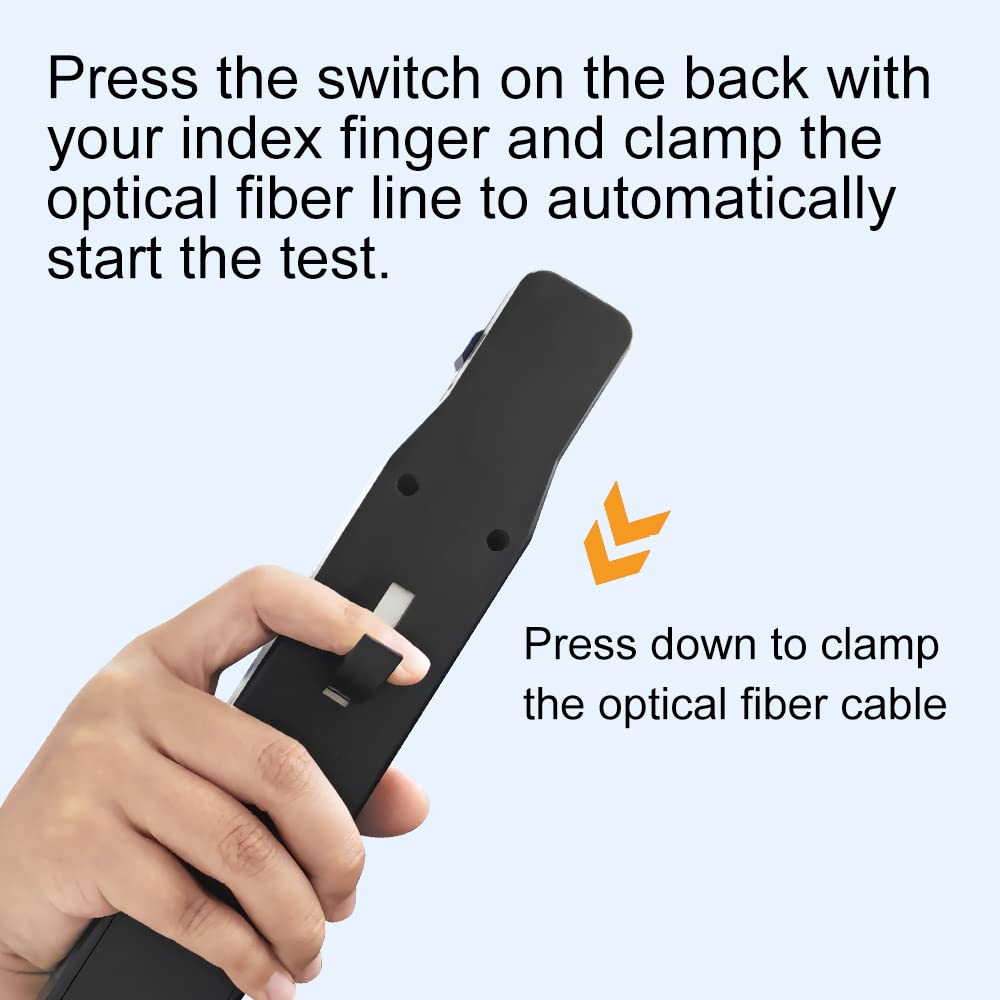 TM501 3 en 1 Optical Fiber Identifier Identificateur de fibre optique 800-1700 nm avec fonctions de Optical Power Meter et VFL pour fibres optiques de 0,25 mm, 0,9 mm, 2,0 mm, 3,0 mm