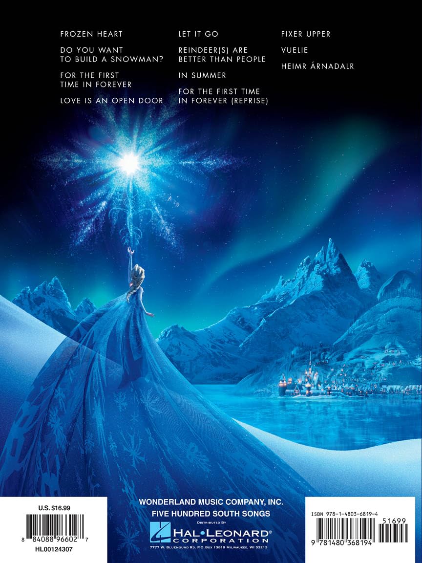 Frozen: Music from the Motion Picture Soundtrack | Klavier, Gesang & Gitarre Songbook | Disney Notenbuch für Anfänger und Fortgeschrittene | ... Klaviernoten (Piano, Vocal, Guitar Songbook)