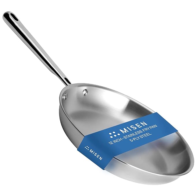 Misen 5-Ply Stainless Steel Frying Pan