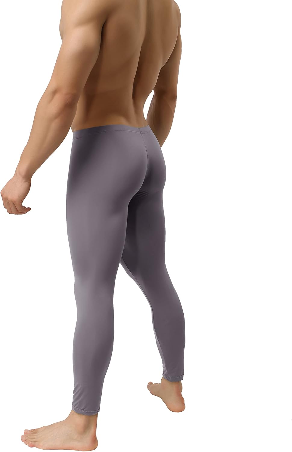 Mens Thin Ice Silk Compression Baselayer Thermal Long Johns Underwear